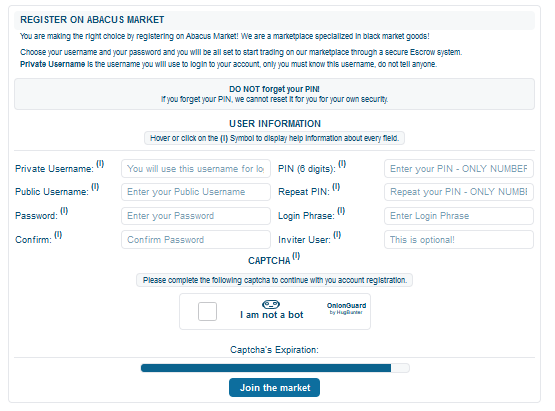 register form